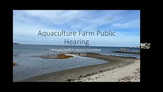 Scituate Select Board / Shellfish Advisory Committee Joint Meeting - 03/15/2023