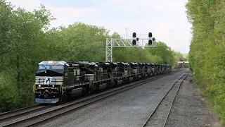 NS 995, SD70ACU Funeral Train - Torrance PA