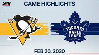 NHL Highlights | Penguins vs Maple Leafs – Feb. 20, 2020