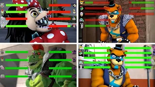 Five Nights at Freddy's VS Security Breach WITH Healthbars