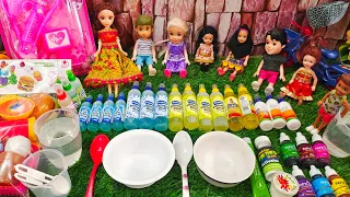 Slime competition Jelly slime VS Normal slime making/Barbie show tamil