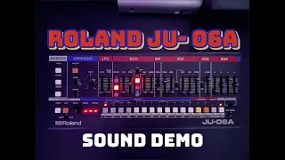 Roland JU 06A Sound Demo - No Talking