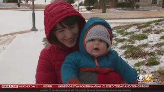 Plano residents enjoy the winter weather