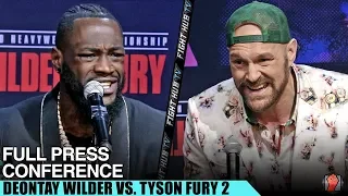 DEONTAY WILDER VS. TYSON FURY 2 - FULL PRESS CONFERENCE & FACE OFF VIDEO