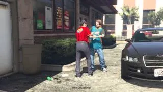 Grand Theft Auto V Michael tripping with Jimmy drug scene. Full scene.