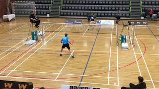 2019 Solrød Strand U15E Badminton Mens Single Final - highlights