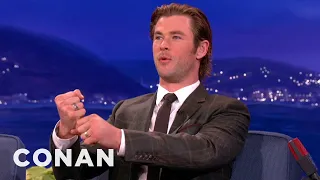 Chris Hemsworth Disses Thor's Hammer | CONAN on TBS