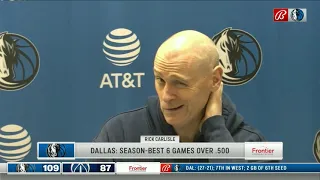 Mavs Coach Rick Carlisle Postgame Interview Dallas win vs Russell Westbrook Washington Wizards