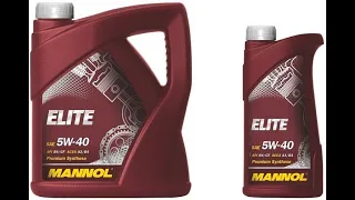 Mannol Elite 5W-40 производства - Дубай.