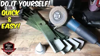 The BEST NEW Tool For Sharpening A Lawn Mower Blade! (Have You Seen This Yet?!)