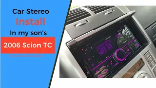 Installing a car stereo in my son's Scion