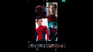 {Tom Holland}{Tobey maguire}{Miles morales}{Andrew Garfield} edit