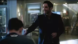 Lucifer 3x04 Luci Offers Chloe Coffee - She is pissed with Him & Pierce Season 3 Episode 4 S03E04