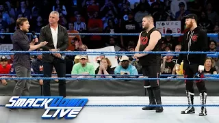 Shane McMahon calls Kevin Owens & Sami Zayn to the ring to fire them: SmackDown LIVE, Nov. 21, 2017