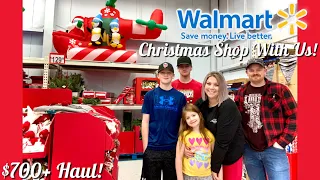 Walmart Haul! Christmas Shopping With The Kids! Over $700! Traditions, Décor & Hidden Surprises!🤫