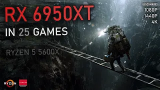 RX 6950XT + Ryzen 5 5600X | 25 Games Tested at 1080P, 1440P and 4K