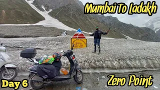 Srinagar To Kargil On Scooter | zojila Pass | zero Point | Leh Ladakh Ride 2021| Day 6
