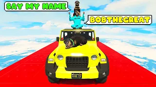 I CANNOT SAY ANYTHING TO BOB IN THIS GTA 5 PARKOUR RACE CHALLENGE with CHOP