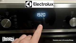 How to set or change time on Electrolux Oven