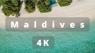 Maldives 4K | Beautiful relaxing music + surreal drone footage | The Maldives in 8K drone