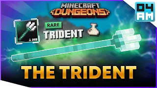 THE TRIDENT REVEALED - Hidden Depths DLC (Artifact) Showcase in Minecraft Dungeons