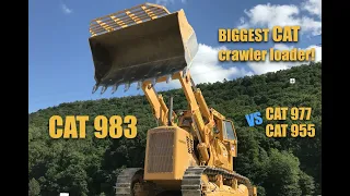 Caterpillar Crawler Loader 955 / 977 / 983 all sizes, in Action!