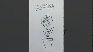 How to draw a Flower Pot| Kids tutorials| Kalavibes| #stayhome #draw #withme