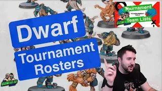 Dwarf Tournament Rosters - Blood Bowl 2020 Tournament Talk (Bonehead Podcast)