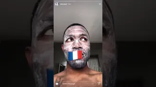 Frank Ocean speaking French on Instagram Story