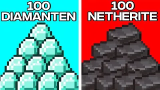 Würdest du eher 100 DIAMANTEN oder 100 NETHERITE nehmen?