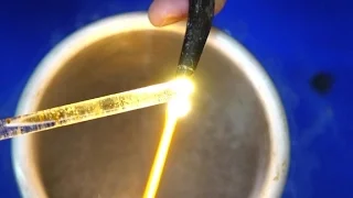 Dripping Molten Glass into Liquid Nitrogen