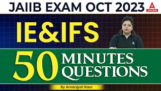 JAIIB October 2023 | JAIIB Indian Economy & Indian Financial System | JAIIB IE & IFS 50 Questions