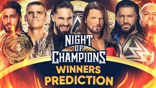 WWE Night of Champions 2023 - Winners Prediction