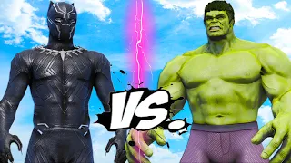 HULK VS BLACK PANTHER - SUPERHERO BATTLE