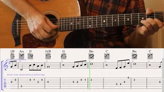 How to Play the Melody to Beauty and the Beast on Guitar with TAB- Disney TABs