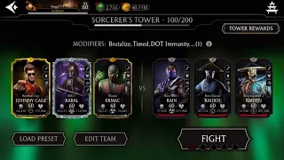 MK Mobile Sorcerer’s Tower Fatal Stage 100 & 200 Got Best Diamond Cards.