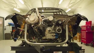 Twin Turbo 4-Rotor Engine in "Mad Mike's" 1200hp Mazda MX-5