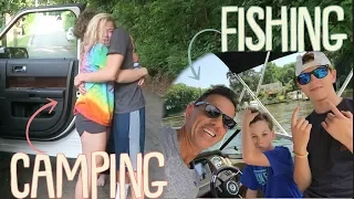 IT'S KATIE LEAVING FOR GYMNASTICS CAMP &  FATHER'S DAY FISHING!