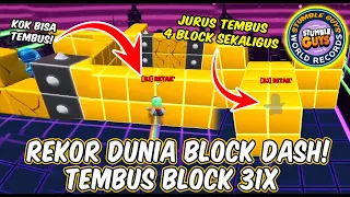 AKHIRNYA!! REKOR DUNIA BLOCK DASH TEMBUS BLOCK 31X! WAJIB NONTON - Stumble Guys