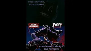 CatNap (Poppy playtime) vs Cartoon Cat (Trevor Henderson) #poppyplaytimechapter3 #whoisstrongest