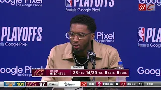 Donovan Mitchell full postgame press conference | Cavs vs. Knicks, Game 1 | NBA Playoffs