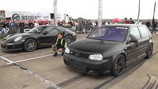 Tuner Cars Drag RACING! 950HP Golf 4 R32, 1450HP S4 B5, 900HP 991 GT2 RS, 1400HP GT-R, 1000HP RS6 C6