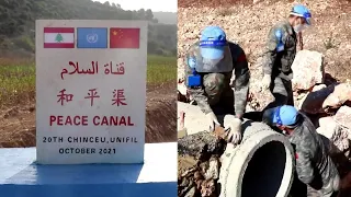 Chinese UN peacekeepers complete construction of road drainage system in Lebanon 中國聯合國維和人員在黎巴嫩完成排水系統