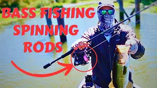 Bass Fishing With Spinning Rods.