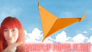 Super Simple Backflip Trick Paper Plane!