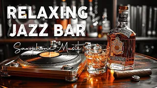 Relaxing Jazz Bar Music 🎷 Ethereal Saxophone Jazz Music in Cozy Bar Ambience for Stress Relief