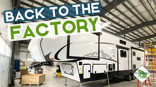 RV Warranty Work at the East to West Factory: Tandy Goes Home