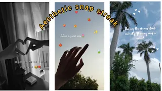 Aesthetic snap streak🌷ideas| Unique and random snap streak | Must try ||Miss UT 💕||