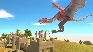 DRAGONS Attack the VILLAGE - Animal Revolt Battle Simulator