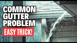 How to Bury Gutter Downspouts with long gutter runs